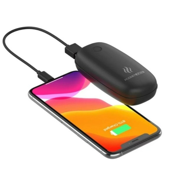 Pocket Juice Hybrid Heat,Rechargeable Pocket Hand Warmer, 5200mAh USB Power Bank - Picture 1 of 3